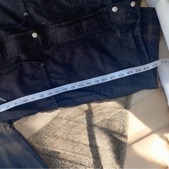 Forever 21 Women's Black Full Zip Button Utility Jacket- SZ(S) - Picture 11 of 14